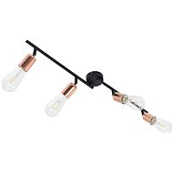 4-way Spotlight with Incandescent Bulbs 2W Black and Copper 60cm - Spot Lighting