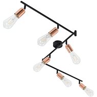 6-way Spotlight with Incandescent Bulbs 2W Black and Copper 30cm - Spot Lighting