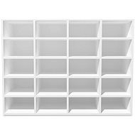 Shoe rack chipboard 92×30×67,5 cm white 244886 - Shoe Rack