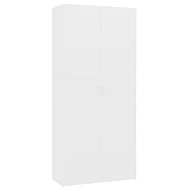Shoe rack white 80×35,5×180 cm chipboard 800288 - Shoe Rack