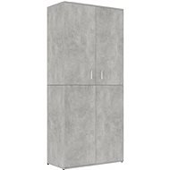 Shoe rack concrete grey 80×39×178 cm chipboard 802862 - Shoe Rack
