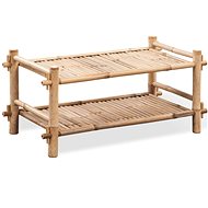 Two tier bamboo shoe rack - Shoe Rack