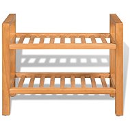 Shoe rack with 2 shelves 49,5×27×40 cm solid oak wood - Shoe Rack
