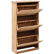 Shoe rack 55×20×104 cm solid walnut wood - Shoe Rack