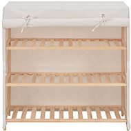 Shoe rack with cover white 79×40×80 cm textile - Shoe Rack