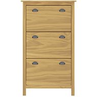 Shoe rack Hill Range honey brown 72x35x124 cm solid pine - Shoe Rack