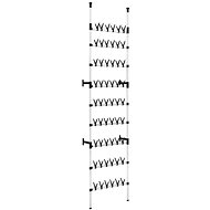 Telescopic shoe rack with bars aluminium - Shoe Rack