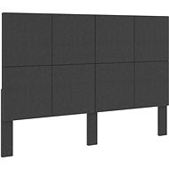 Headboard dark grey textile 180×200 cm - Bed