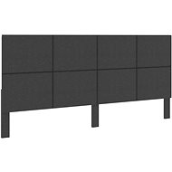 Headboard dark grey textile 200×200 cm - Bed