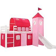 Children's Bunk Bed Slide and Ladder, Pine 208×230cm 282710 - Bed