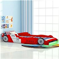 Children's LED racing car bed, 90x200 cm, red - Bed