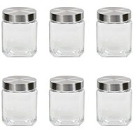 Food Jars with Silver Lid 6 pcs 1200ml - Storage Jar