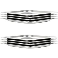 Gastro Containers 8 pcs GN 1/2 20mm Stainless-steel - Gastro Container