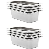 Gastro Containers 8 pcs GN 1/3 100mm Stainless-steel - Gastro Container
