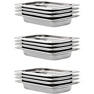 Gastro Containers 12 pcs GN 1/4 40mm Stainless-steel - Gastro Container