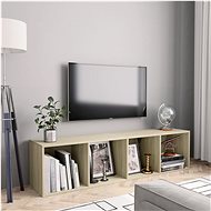 Knihovna/TV skříňka dub sonoma 143×30×36 cm - Knihovna