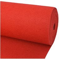 Výstavný koberec hladký, 1 × 24 m, červený - Koberec