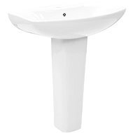 Freestanding washbasin pedestal ceramic white 650x520x200 mm 143001 - Washbasin