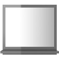 Bathroom mirror grey high gloss 40x10,5x37 cm chipboard 804561 - Mirror