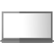 Bathroom mirror grey high gloss 60x10,5x37 cm chipboard 804570 - Mirror