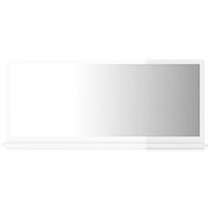 Bathroom mirror white high gloss 80x10,5x37 cm chipboard 804577 - Mirror