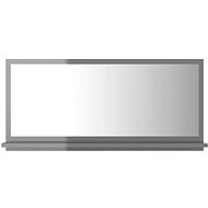 Bathroom mirror grey high gloss 80x10,5x37 cm chipboard 804579 - Mirror
