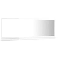 Bathroom mirror white high gloss 100x10,5x37 cm chipboard 804595 - Mirror
