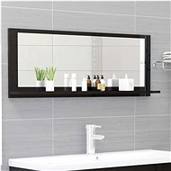 Bathroom mirror black high gloss 100x10,5x37 cm chipboard 804596 - Mirror