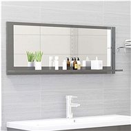 Bathroom mirror grey high gloss 100x10,5x37 cm chipboard 804597 - Mirror