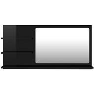 Bathroom mirror black high gloss 90x10,5x45 cm chipboard 805022 - Mirror