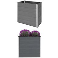 Raised bed wood plastic 100×50×91 cm grey 43604 - Raised Garden Bed