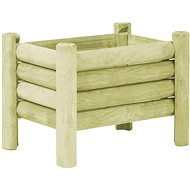 Raised bed impregnated pine wood 60×40×42 cm 45176 - Raised Garden Bed