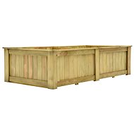 Raised bed 196×100×50 cm impregnated pine 49097 - Raised Garden Bed