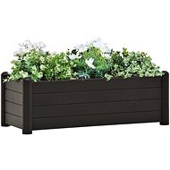 Raised bed PP anthracite 100×43×35 cm 313977 - Raised Garden Bed