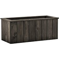 Raised bed dark grey 74×32×30 cm solid pine wood 315414 - Raised Garden Bed