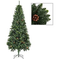 Artificial Christmas tree with pine cones green 210 cm 284316 - Christmas Tree