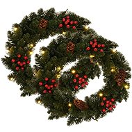 Christmas wreaths 2 pcs with decoration green 45 cm 284330 - Artificial Flower