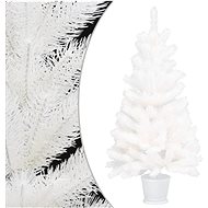 White artificial Christmas tree with realistic needles 65 cm 321019 - Christmas Tree