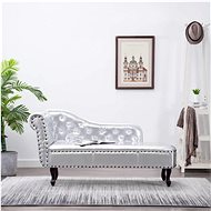 Lounger Silver Faux Leather 60657 - Lounge