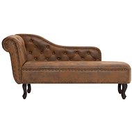 Brown Faux Leather Lazy Lounger 281278 - Lounge