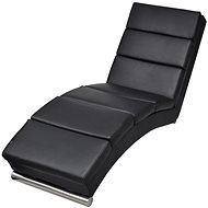 Lounger black faux leather - Lounge