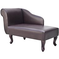Brown faux leather lazy girl - Lounge