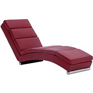 Lazy burgundy faux leather - Lounge