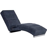 Massage lounger grey faux brushed leather - Lounge