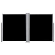 Obojstranná zaťahovacia bočná markíza 170 × 600 cm čierna 48466 - Markíza