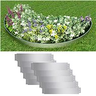 Grass edging 10 pcs galvanized steel 100×20 cm 274902 - Lawn Edging