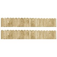 Lawn edging 2 pcs 120 cm impregnated pine 3053642 - Lawn Edging
