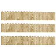 Lawn edging 3 pcs 120 cm impregnated pine 3053643 - Lawn Edging