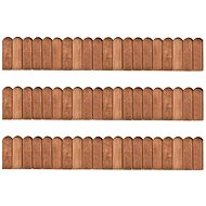 Lawn edging 3 pcs 120 cm impregnated pine 3053645 - Lawn Edging