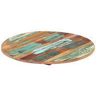 Round Table Top 50cm 15-16mm Solid Recycled Wood 286032 - Table Top